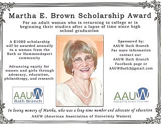 Martha E. Brown Scholarship Award